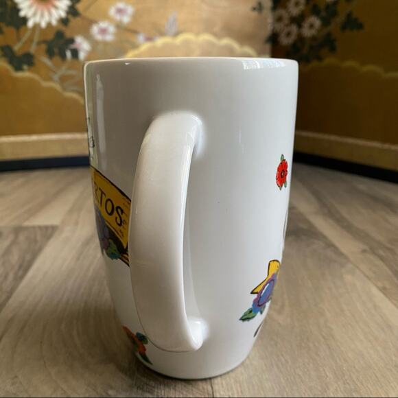 Large White Porcelain Day of the Dead Coffee Mug - Picture 4 of 7